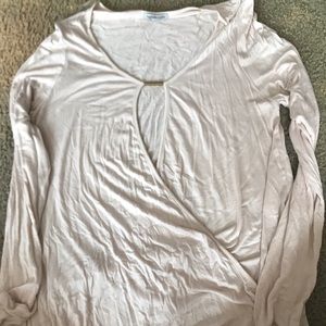 Light pink blouse with front opening